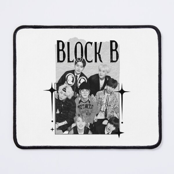 Item preview, Block B Kpop Boy group Scrapbook Collage Cozy Y2K Vintage Design designed and sold by HELL0WBELLO.