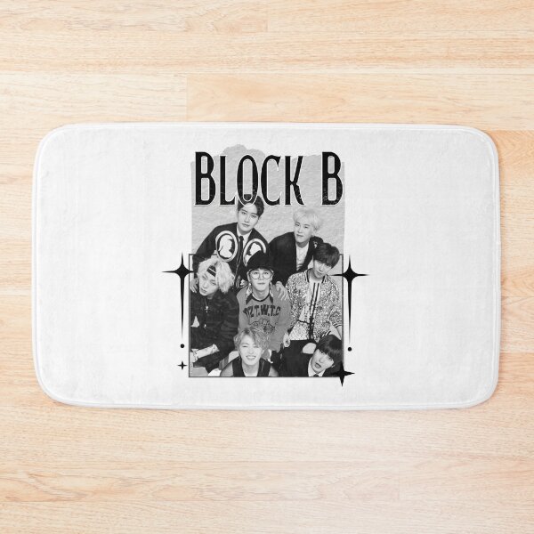 Item preview, Block B Kpop Boy group Scrapbook Collage Cozy Y2K Vintage Design designed and sold by HELL0WBELLO.