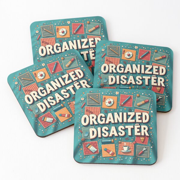 Item preview, Organized Disaster Funny Office Art designed and sold by ZionzRoyalty.