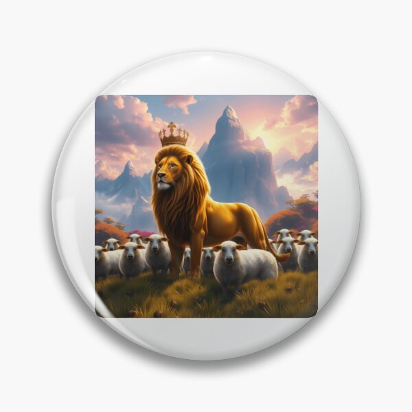 Item preview, lion with lambs, león con ovejas designed and sold by HAVVDEMS shop.