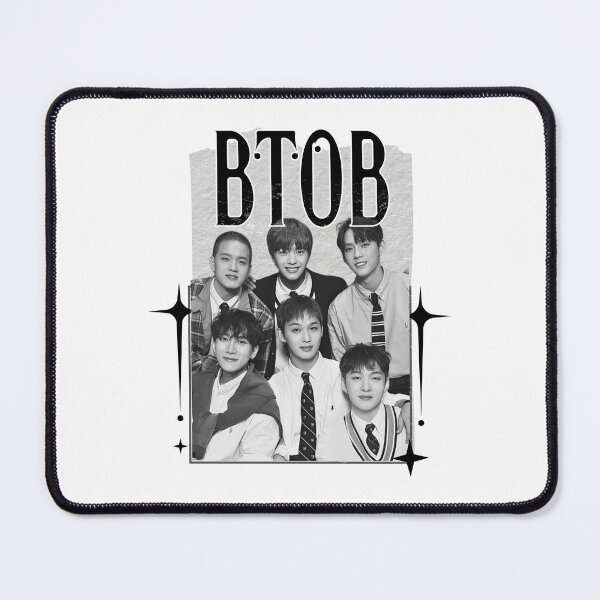 Item preview, BtoB Kpop Boy group Scrapbook Collage Cozy Y2K Vintage Design designed and sold by HELL0WBELLO.