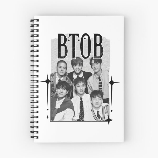 Item preview, BtoB Kpop Boy group Scrapbook Collage Cozy Y2K Vintage Design designed and sold by HELL0WBELLO.