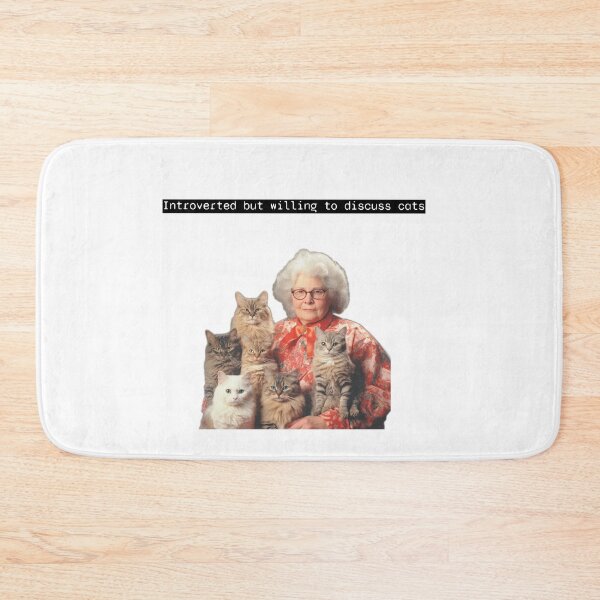 Item preview, Quiet Type, Cat Hype – Introvert but Willing to Discuss Cats designed and sold by Totally Mood .