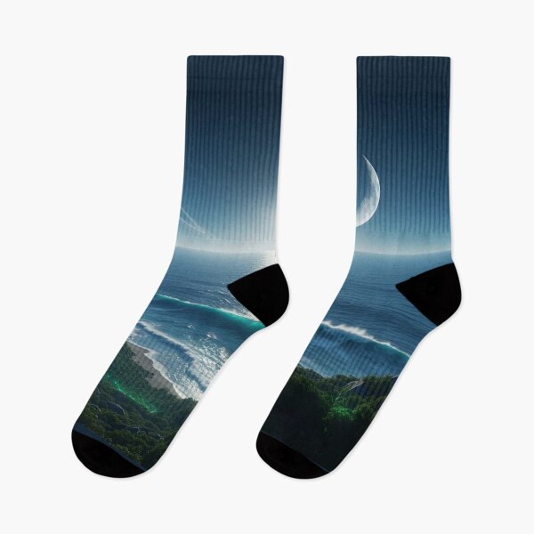 Item preview, Twin Moons Over Alien Coast designed and sold by Space Journey Planner.