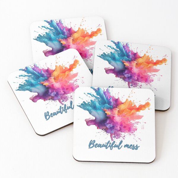 Item preview, Beautiful Mess – Abstract Color Explosion designed and sold by By-soso.