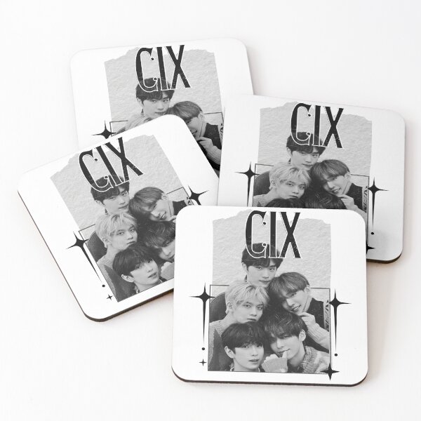 Item preview, CIX Kpop Boy group Scrapbook Collage Cozy Y2K Vintage Design designed and sold by HELL0WBELLO.