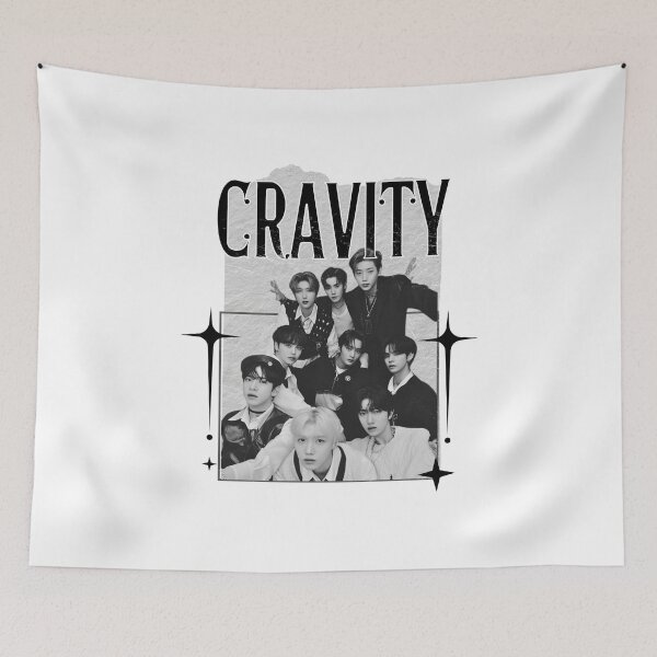 Item preview, Cravity Kpop Boy group Scrapbook Collage Cozy Y2K Vintage Design designed and sold by HELL0WBELLO.