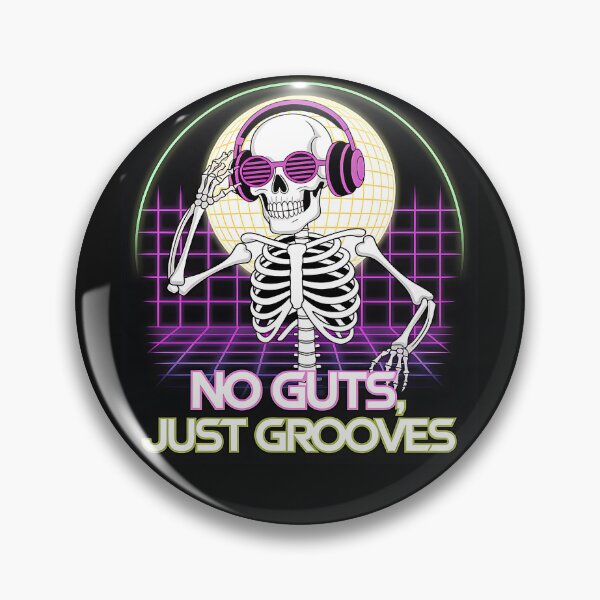 Item preview, No Guts, Just Grooves – Dancing Skeleton Disco Vibes designed and sold by LunaSpellStudio.