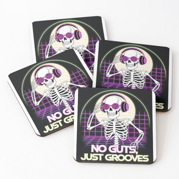 Item preview, No Guts, Just Grooves – Dancing Skeleton Disco Vibes designed and sold by LunaSpellStudio.