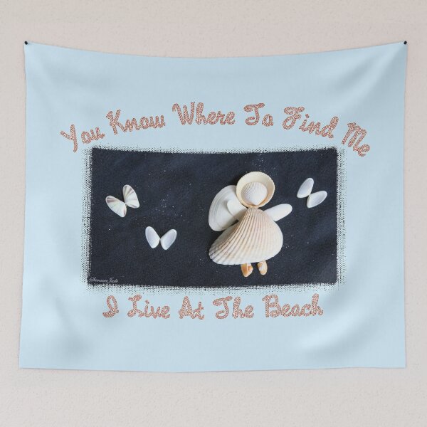 Item preview, Beach Angel ~ Shells on Sandy Canvas  designed and sold by SummerJade.