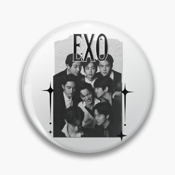 Item preview, EXO Kpop Boy group Scrapbook Collage Cozy Y2K Vintage Design designed and sold by HELL0WBELLO.