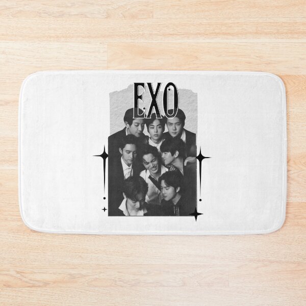 Item preview, EXO Kpop Boy group Scrapbook Collage Cozy Y2K Vintage Design designed and sold by HELL0WBELLO.