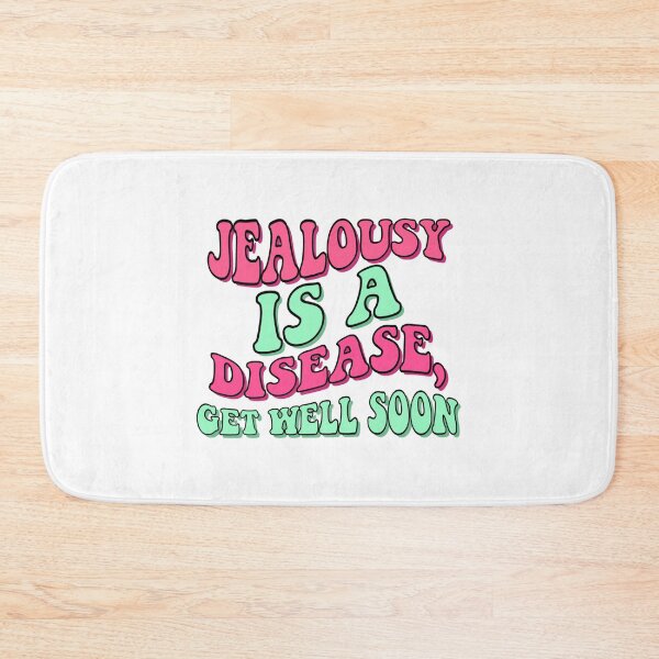 Item preview, Jealousy Is a Disease Get Well Soon | Funny Sassy Quote | Bold Colorful Typography designed and sold by Downthesouthboutique.