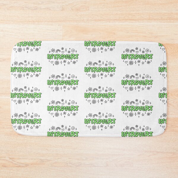 Item preview, Introvert Aesthetic Sticker - Cute Bubble Lettering with Sparkles, Hearts & Sunshine designed and sold by Doctor Michaela.