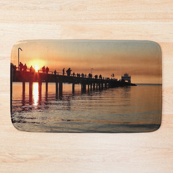 Item preview, People leaving Kingfisher Bay resort jetty sunset designed and sold by Mark Grimsley.