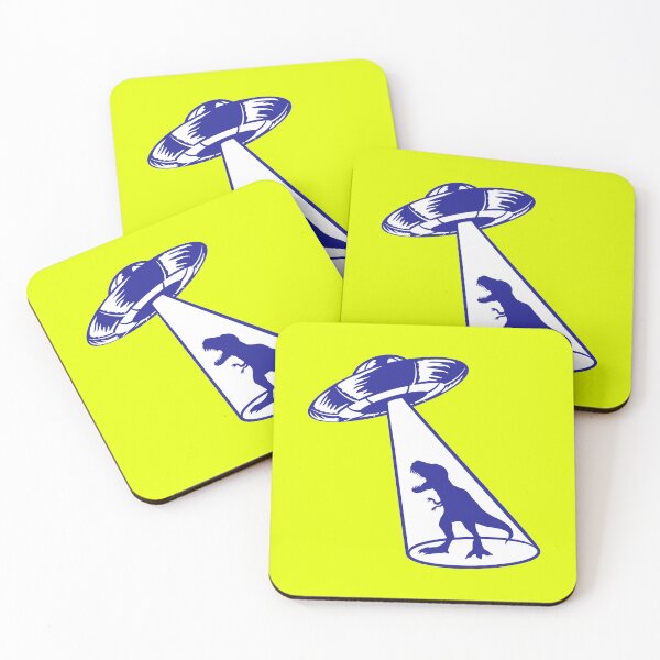 Item preview, T-Rex Alien UFO Extraterrestrial Beaming Dinosaur Tyrannosaurus Rex designed and sold by shirt-o-mat.