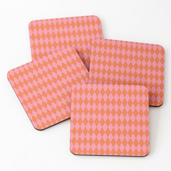 Item preview, Argyle - Orange and Pink designed and sold by Una Somerville.