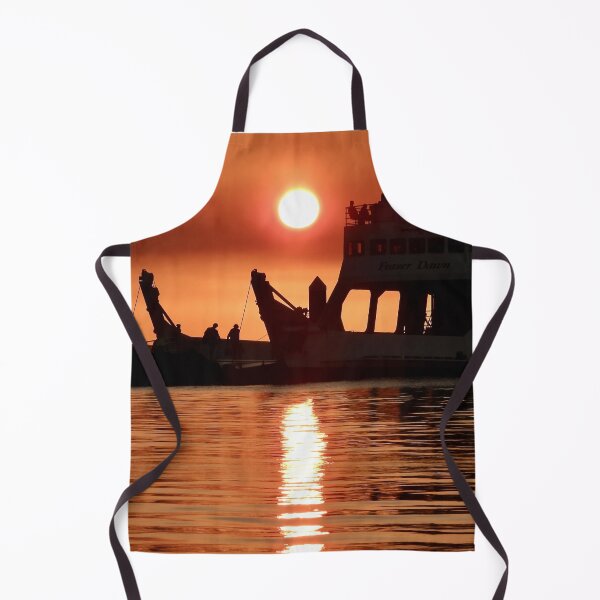 Item preview, Kingfisher Bay resort barge jetty sunset smokey designed and sold by Mark Grimsley.