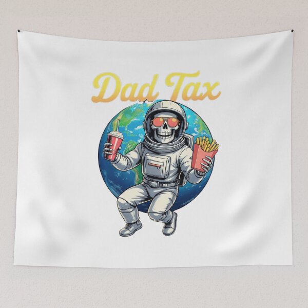 Item preview, Dad Tax Astronaut - Galactic Snack Grab designed and sold by lojadpop.
