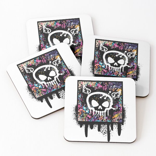 Item preview, Urban Skull: Neon Street Art with a Rebellious and Vibrant Style designed and sold by Jen-stuffs.