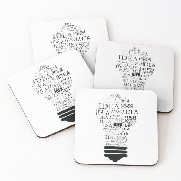 Item preview, Creative Typography Light Bulb of Ideas Word Cloud – Word Art “IDEA” Design designed and sold by ArtelPrints.