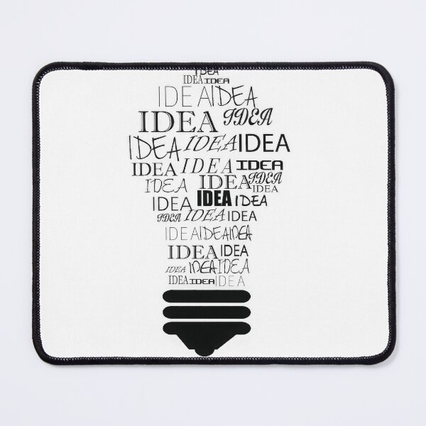 Item preview, Creative Typography Light Bulb of Ideas Word Cloud – Word Art “IDEA” Design designed and sold by ArtelPrints.