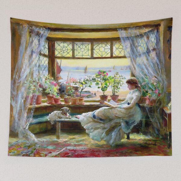 Item preview, Charles James Lewis - Reading by the Window designed and sold by Jon-Baran.
