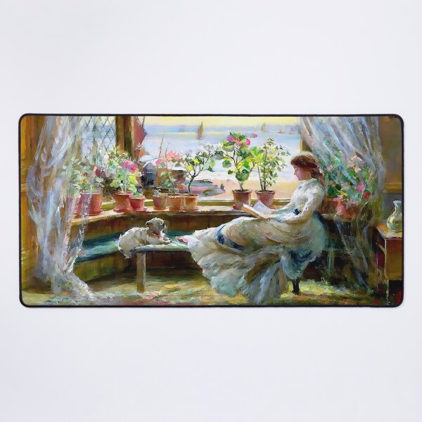 Item preview, Charles James Lewis - Reading by the Window designed and sold by Jon-Baran.