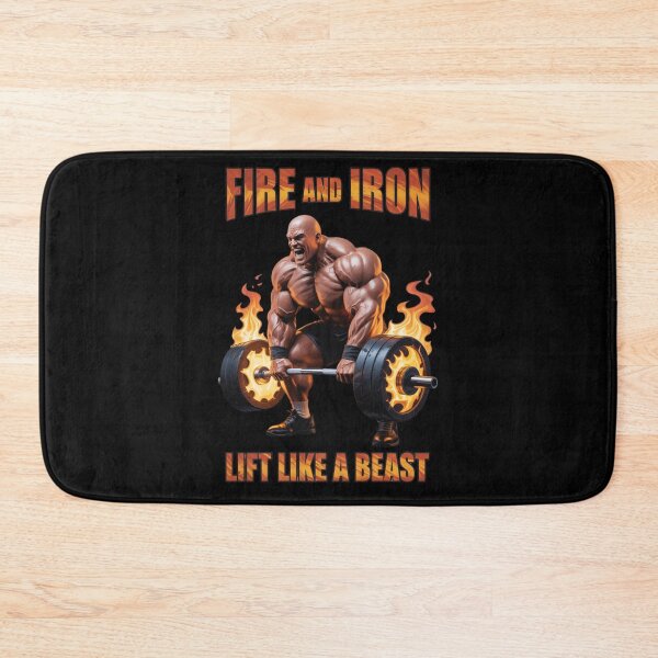 Item preview, Fire and Iron – Lift Like a Beast designed and sold by GENX-AUTISM-DAD.