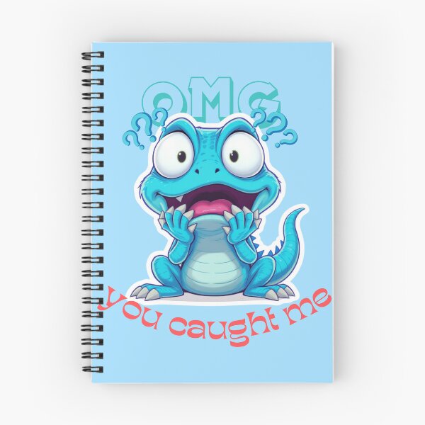 Item preview, OMG You Caught Me – Cute Blue Lizard Meme Graphic Design designed and sold by Trendofashion.