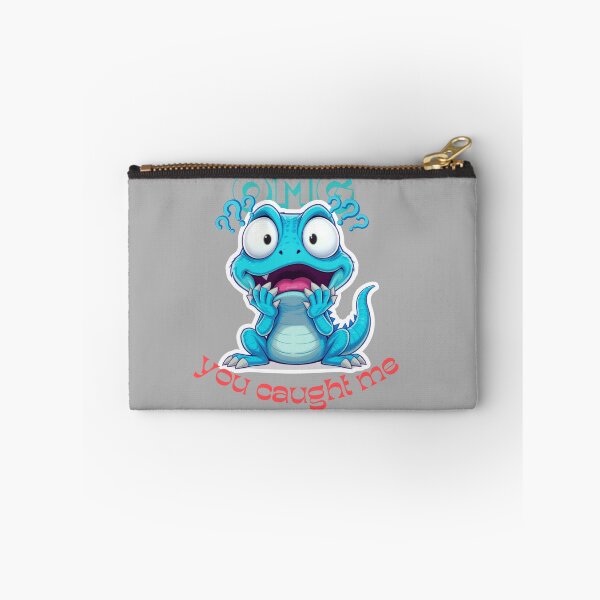 Item preview, OMG You Caught Me – Cute Blue Lizard Meme Graphic Design designed and sold by Trendofashion.