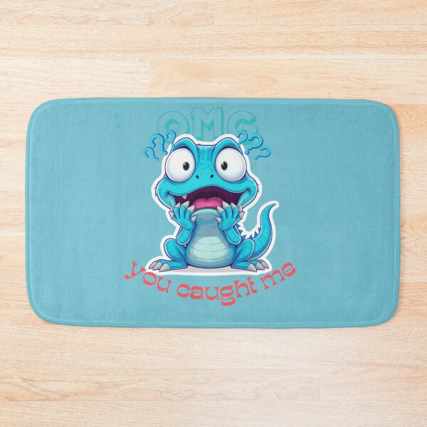 Item preview, OMG You Caught Me – Cute Blue Lizard Meme Graphic Design designed and sold by Trendofashion.