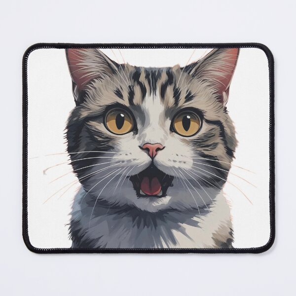 Item preview, Surprised Tabby Cat Portrait Art designed and sold by Rue Market.
