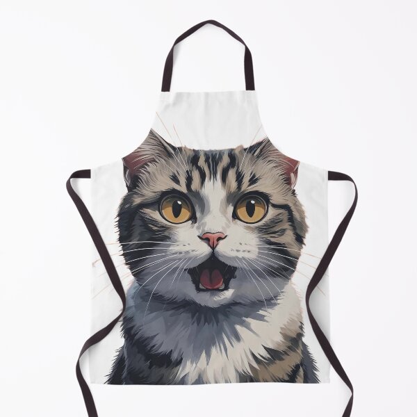 Item preview, Surprised Tabby Cat Portrait Art designed and sold by Rue Market.