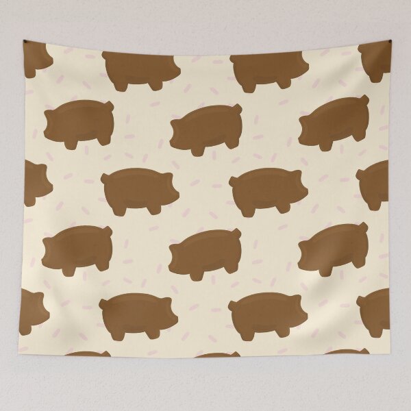 Item preview, Mexican Pan Dulce Marranito Sweet Bread Seamless Pattern designed and sold by DreamyWonder.