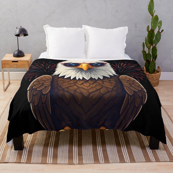 Item preview, eagly Funny Patriotic Bald Eagle Cartoon – USA designed and sold by Uglyandcute.