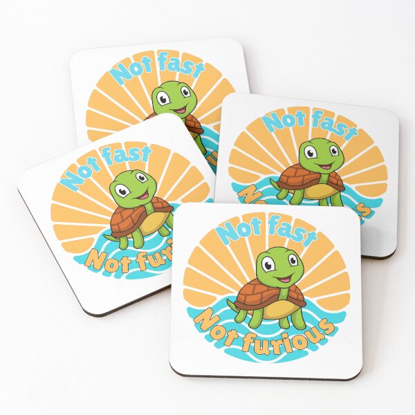 Item preview, Not Fast Not Furious – Chill Turtle Funny Quote designed and sold by By-soso.