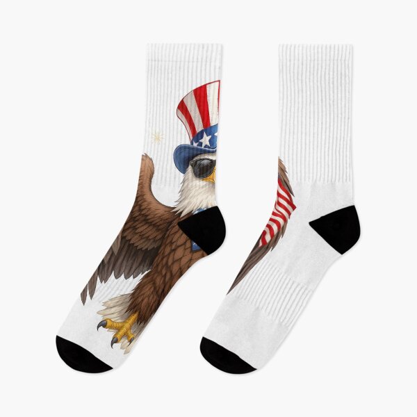 Item preview, eagly Funny Patriotic Bald Eagle Cartoon – USA designed and sold by Uglyandcute.