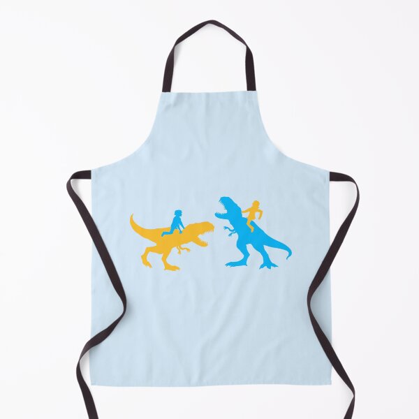 Item preview, 2 T-Rex Tyrannosaurus Attacking Fighting Enemies Riding Boy Girl designed and sold by shirt-o-mat.