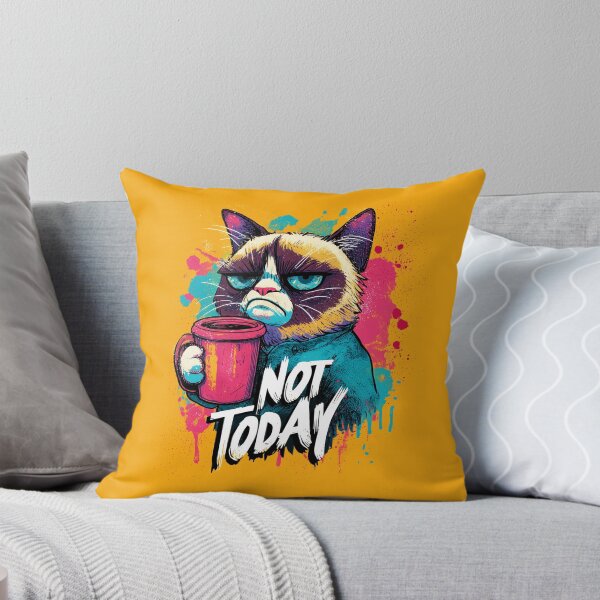 Item preview, Grumpy Cat with Coffee Splash Art designed and sold by plam50.