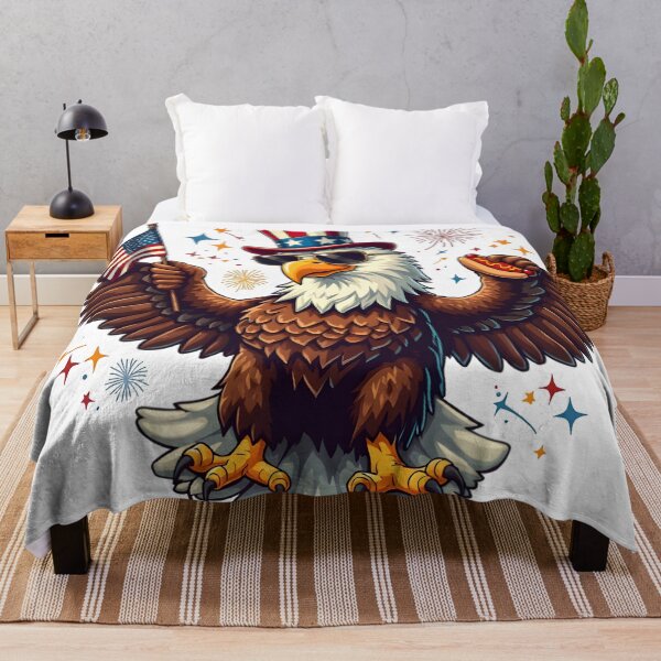 Item preview, eagly Funny Patriotic Bald Eagle Cartoon – USA designed and sold by Uglyandcute.
