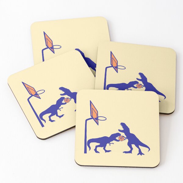 Item preview, 2 T-Rex Tyrannosaurus Basketball Sport Fan Hobby Club Ball Team designed and sold by shirt-o-mat.