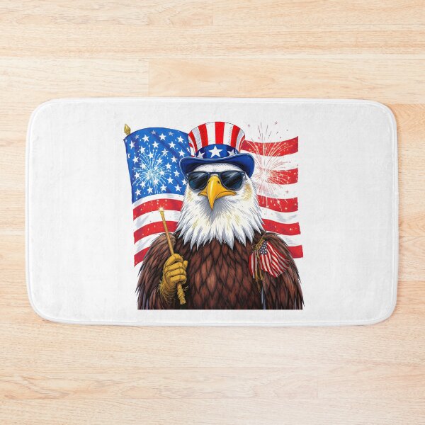 Item preview, eagly Funny Patriotic Bald Eagle Cartoon – USA designed and sold by Uglyandcute.