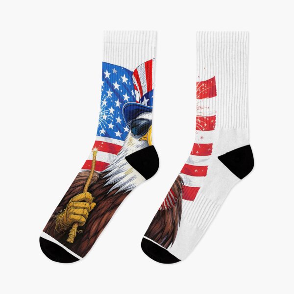 Item preview, eagly Funny Patriotic Bald Eagle Cartoon – USA designed and sold by Uglyandcute.