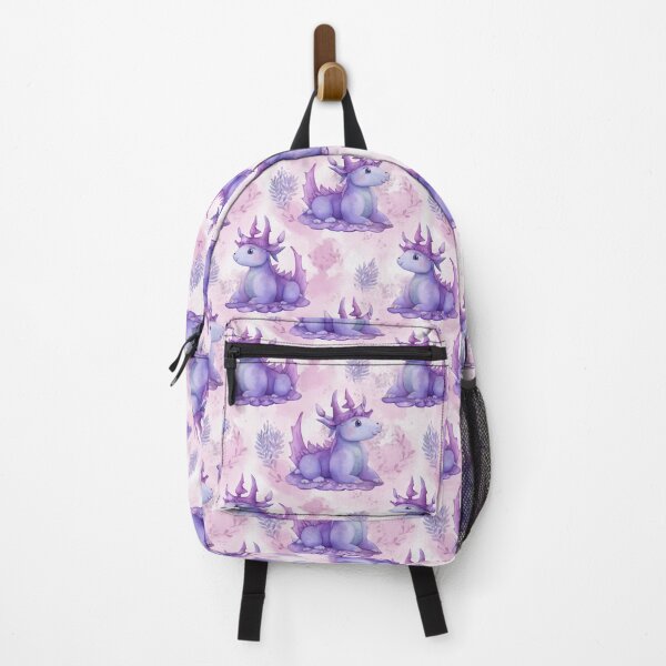 Item preview, Crowned Purple Dragon – Cute Dragon Pattern Design designed and sold by baggycatsworld.