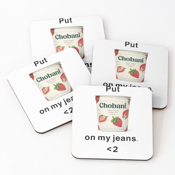 Item preview, "Put chobani on my jeans." 2hollis jeans 'lyrics'  designed and sold by Iyannablossoms.