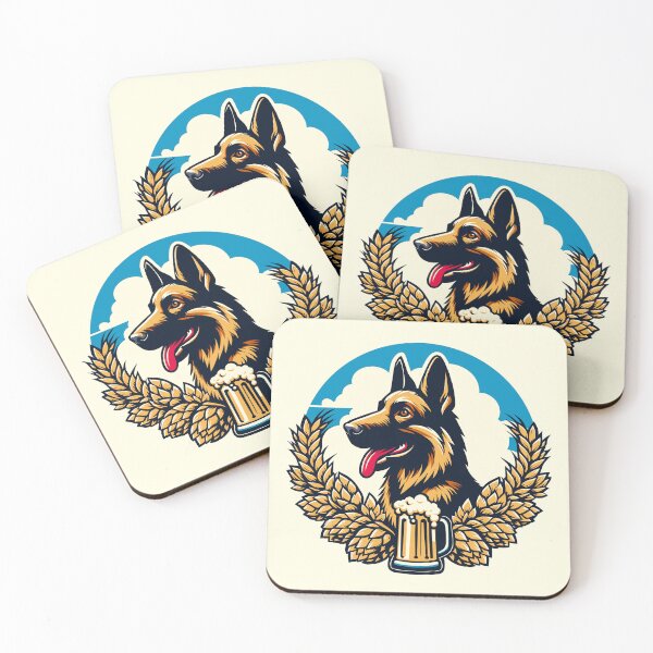 Item preview, Oktoberfest German Shepherd with a Beer designed and sold by Ghost on Toast.
