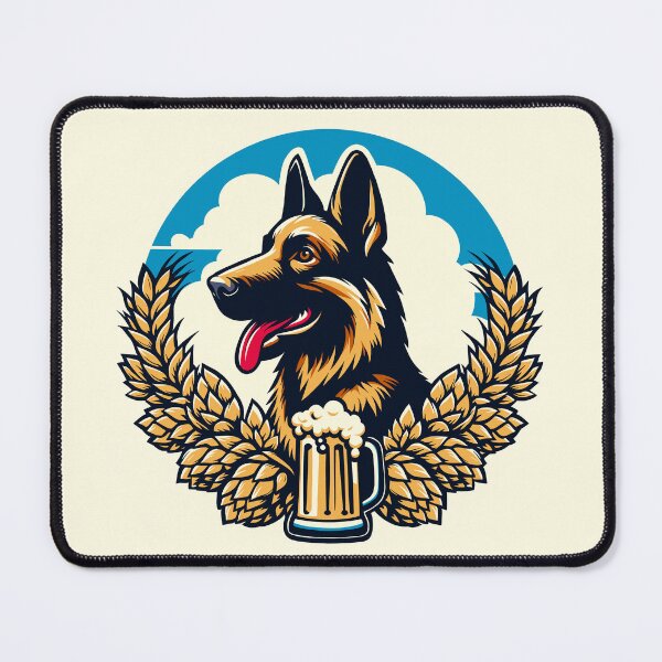 Item preview, Oktoberfest German Shepherd with a Beer designed and sold by Ghost on Toast.