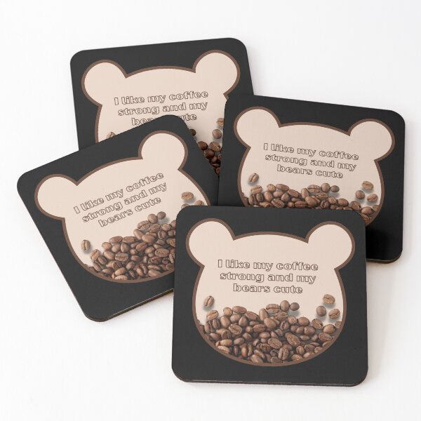 Item preview, Bear Coffee Face Cute Animal Head Design designed and sold by SynizesisShop.