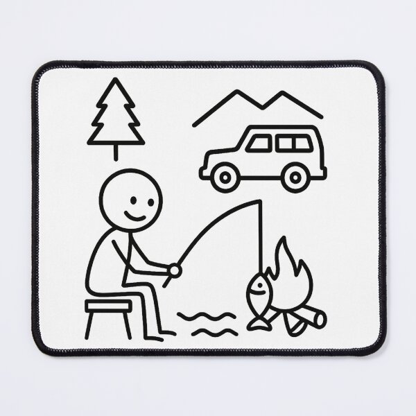 Item preview, Stick Figure 4WD & Camping Adventure – Off-Road & Outdoor Fun Design designed and sold by Pure Nonsense.